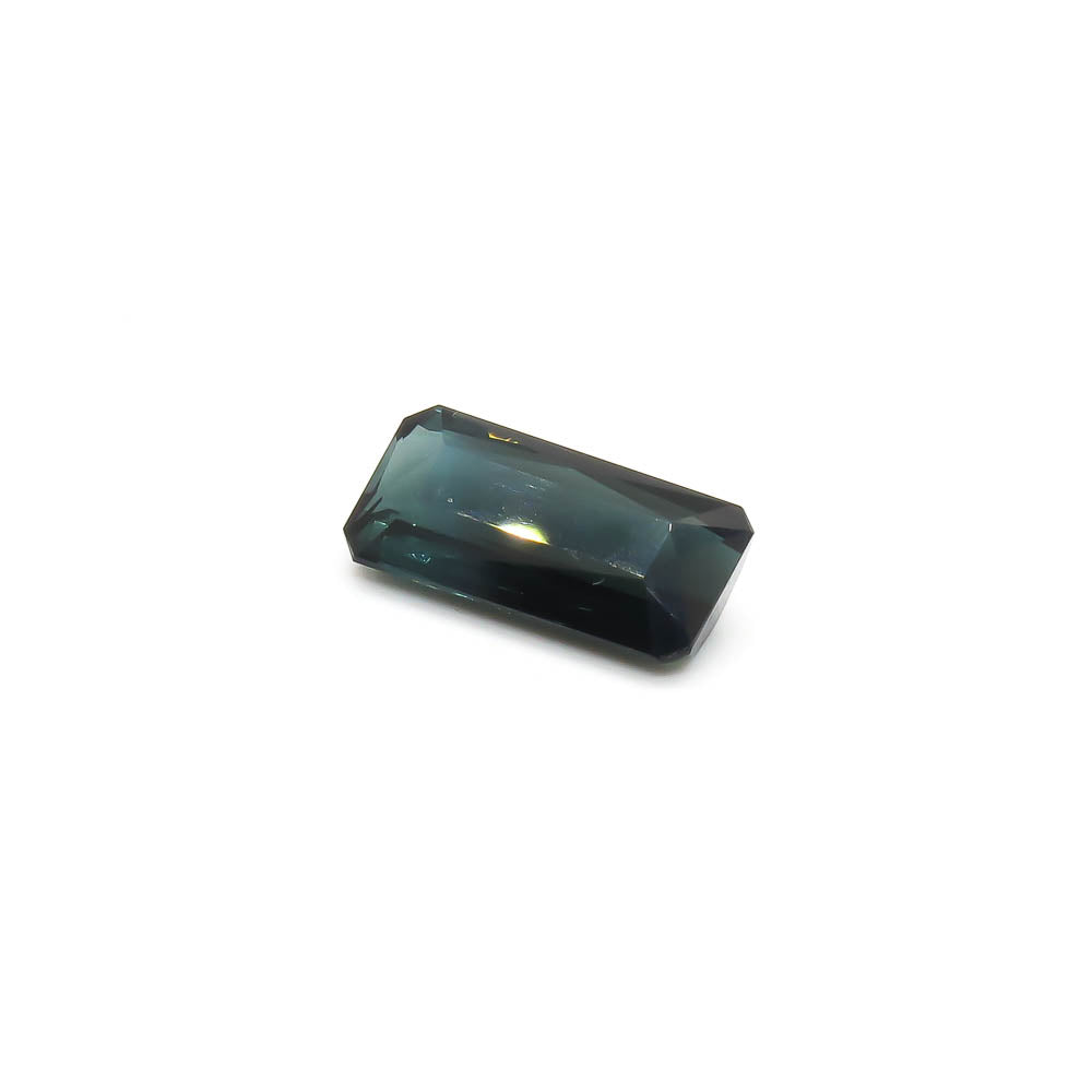 3.46 ct Octagon Faceted Dark Blue-Gray Tourmaline