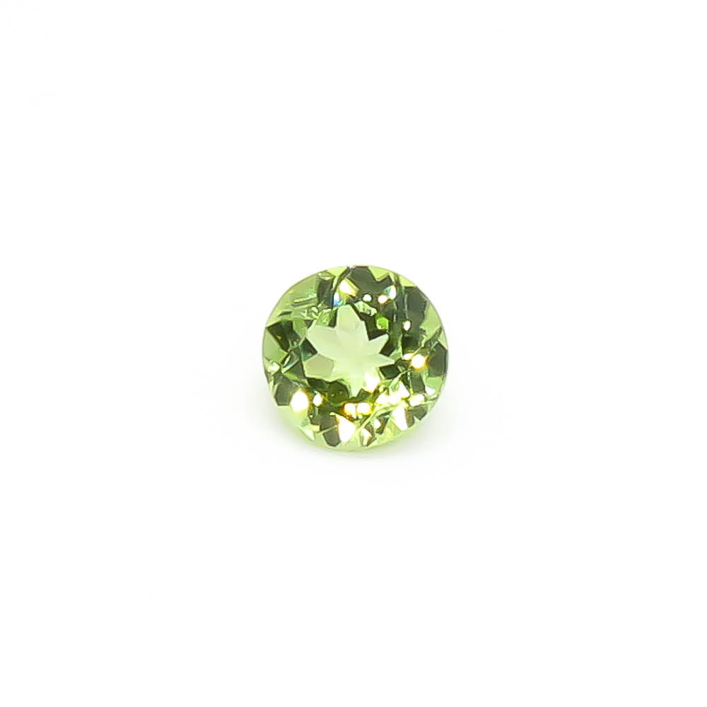 0.54 ct (5 mm) Round Faceted Burmese Peridot