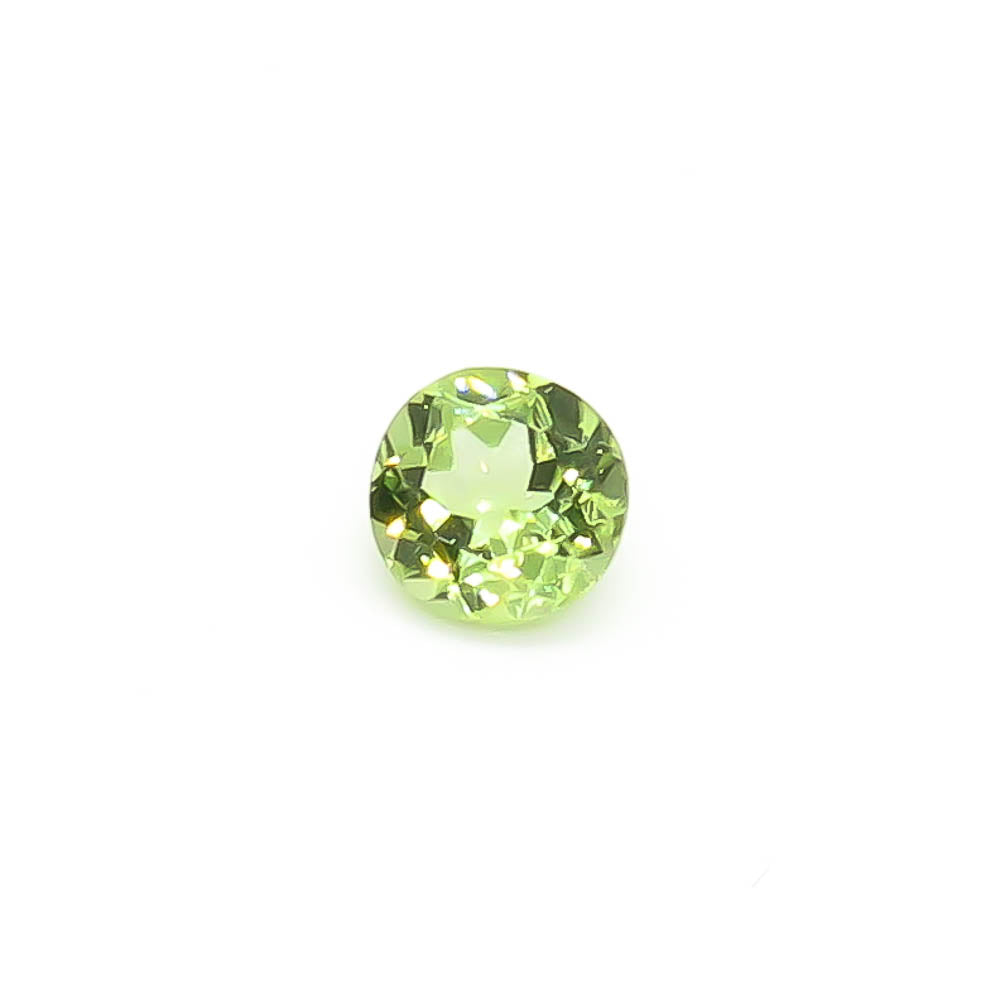 0.54 ct (5 mm) Round Faceted Burmese Peridot