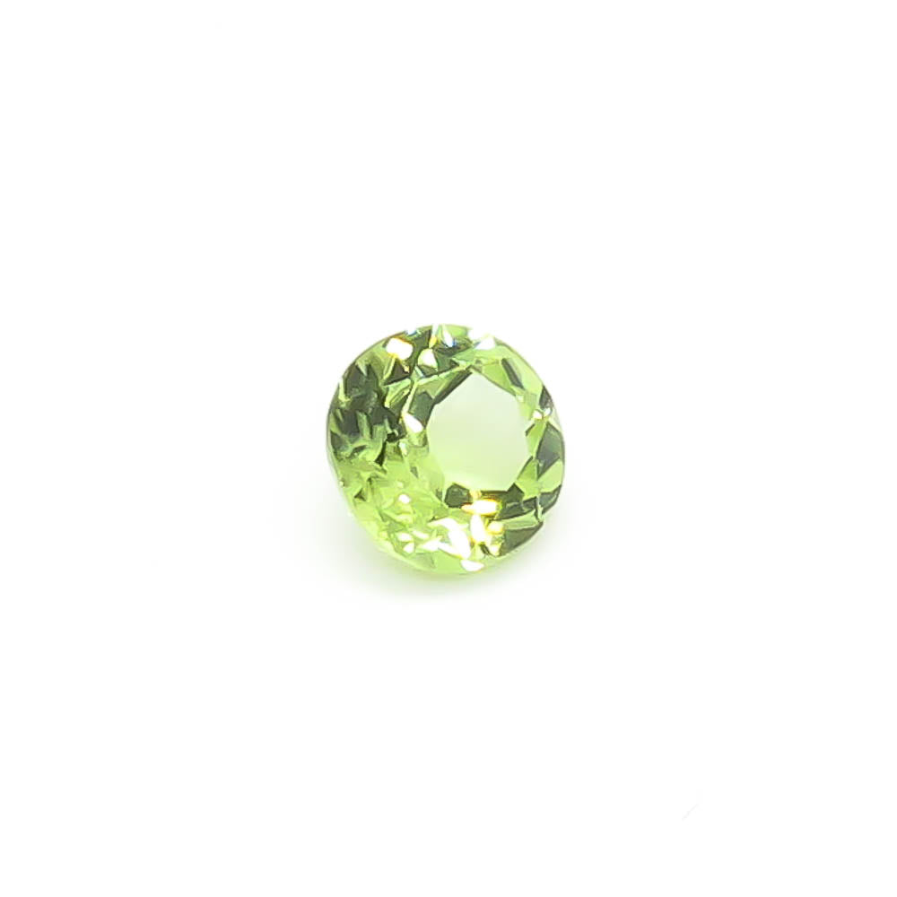 0.54 ct (5 mm) Round Faceted Burmese Peridot