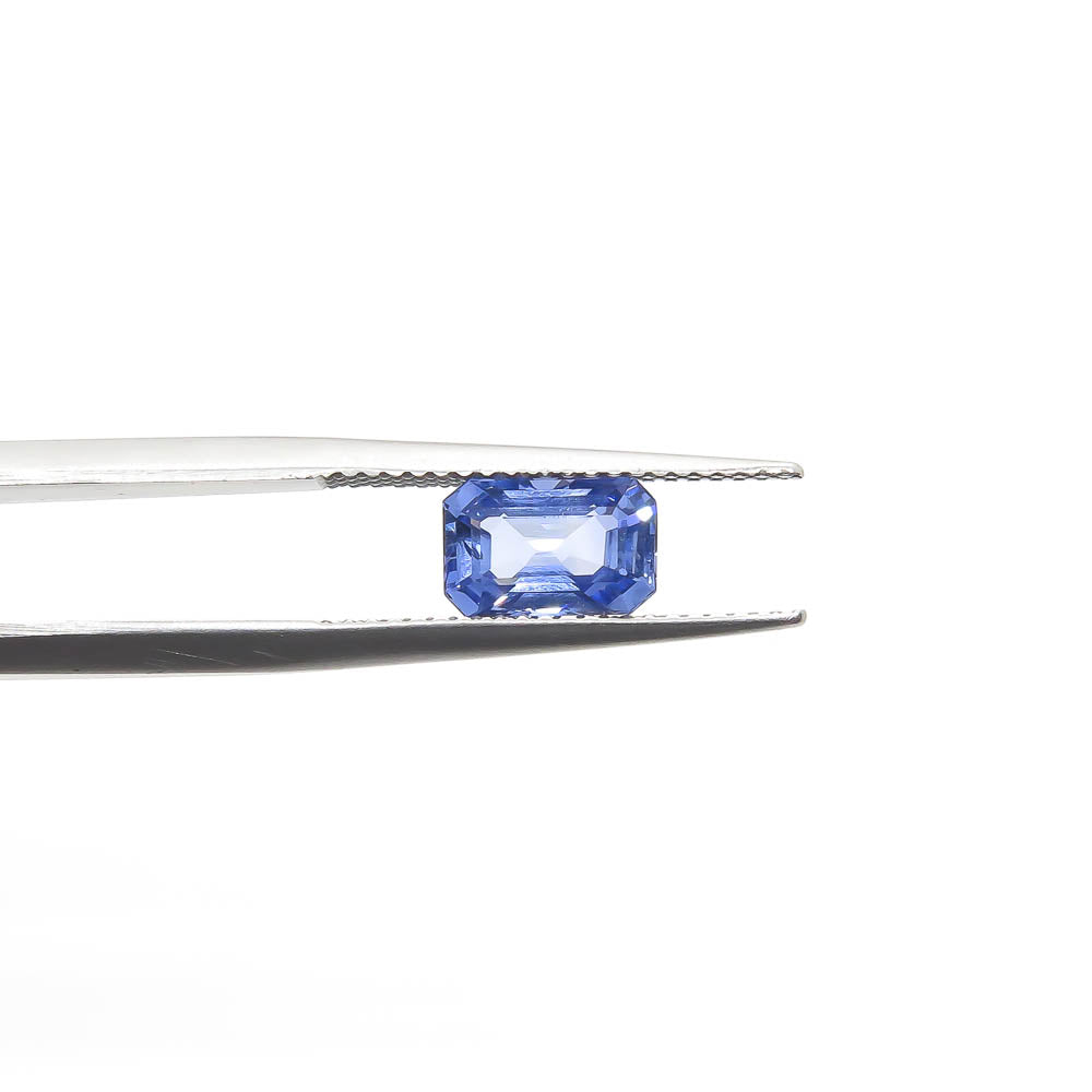 1.49 ct Octagon Step Cut Natural Ceylon Blue Sapphire