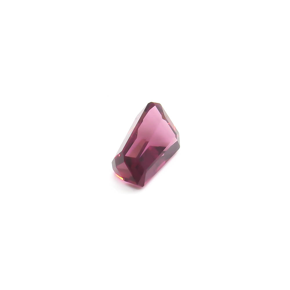 2.52 ct Octagon Faceted Deep Purplish-Pink Tourmaline