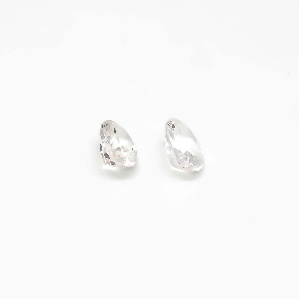 5.05 ct Oval Pale Pink Goshenite (Beryl) Set Of 2 Stones