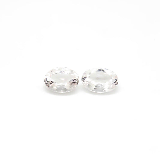 5.05 ct Oval Pale Pink Goshenite (Beryl) Set Of 2 Stones