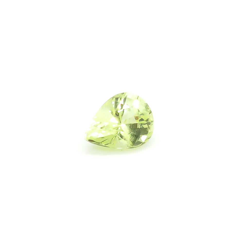 1.51 ct Pear Shaped Faceted Greenish-Yellow Natural Chrysoberyl