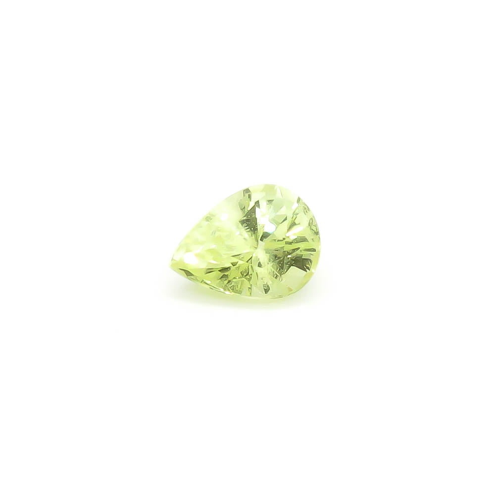 1.51 ct Pear Shaped Faceted Greenish-Yellow Natural Chrysoberyl