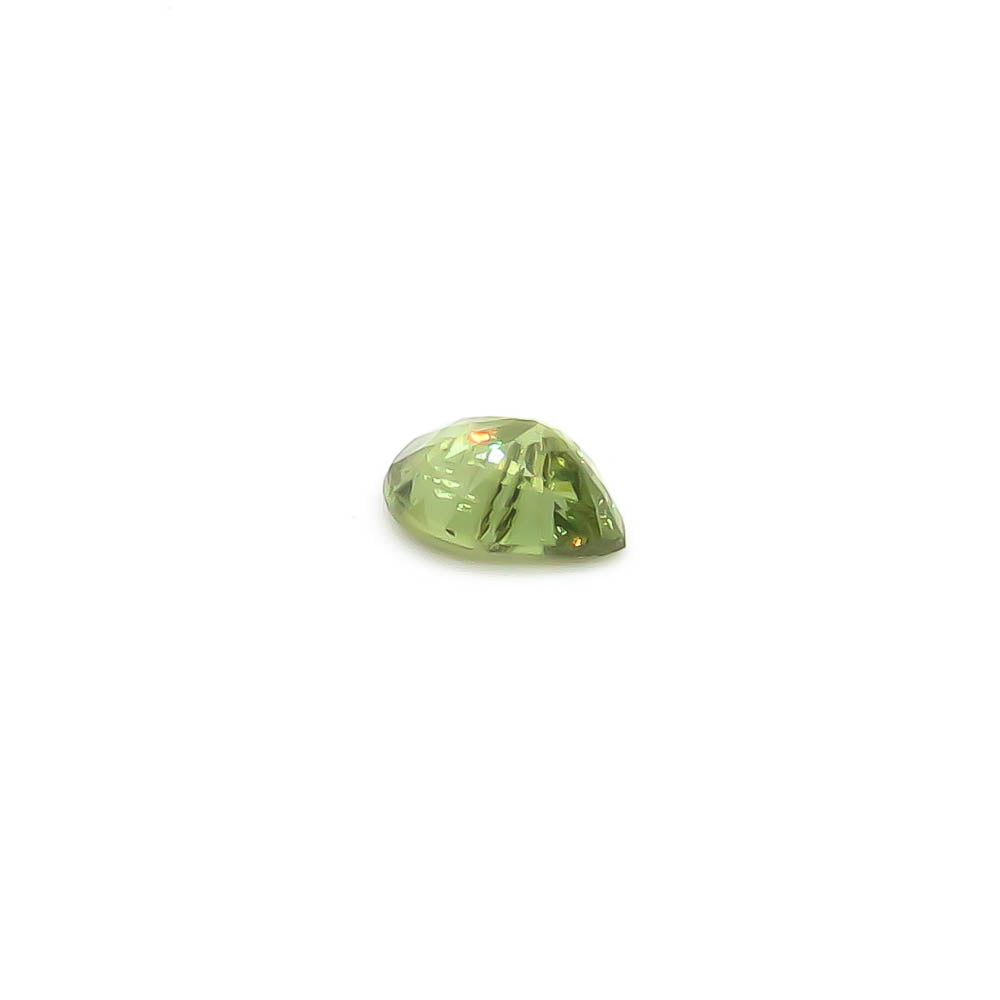 0.81 ct Pear Yellow-Green Demantoid Garnet