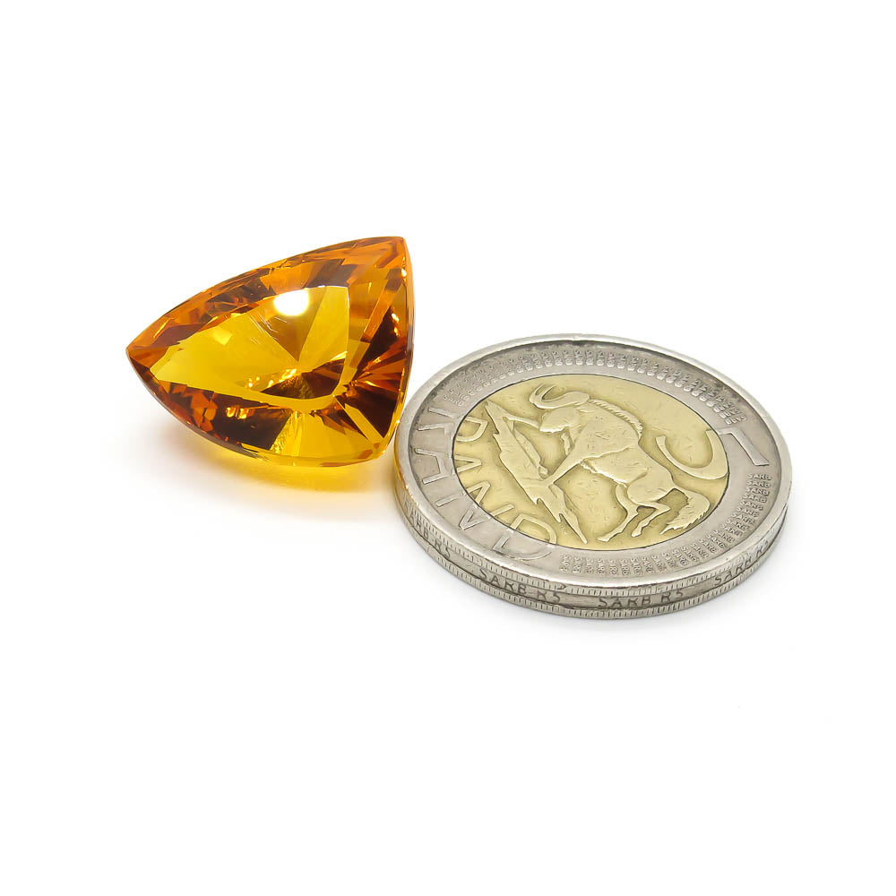 18.60 ct Orangey-Yellow Desgner Cut Citrine