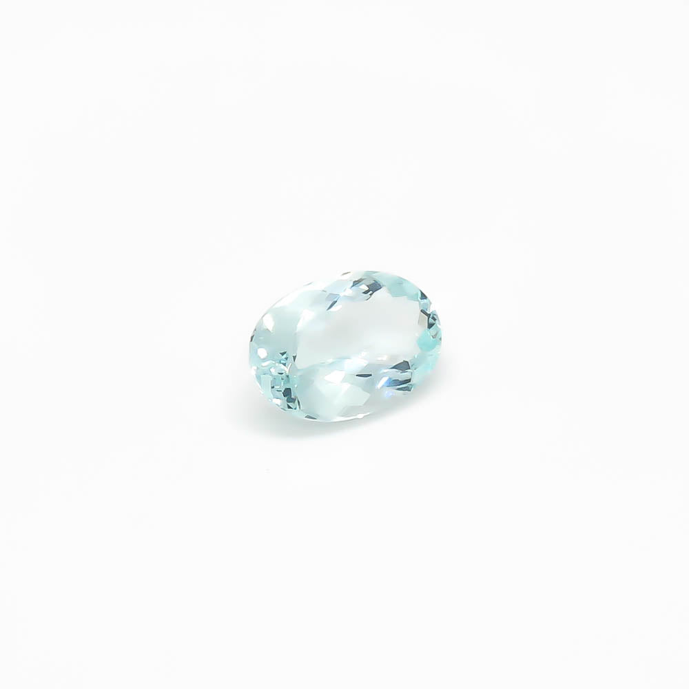 3.18 ct Oval Faceted Medium Blue Aquamarine