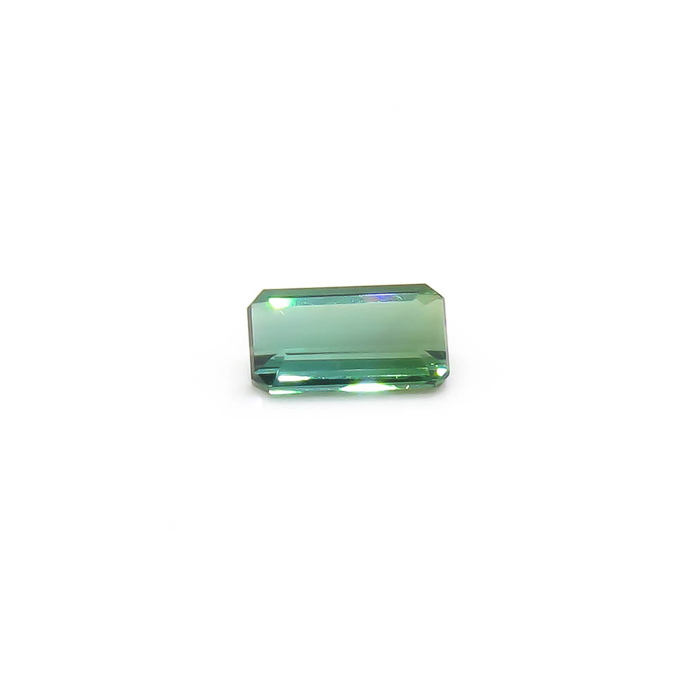 1.11 ct Octagon Faceted Bi-Colour Blue-Green To Forest Green Tourmaline