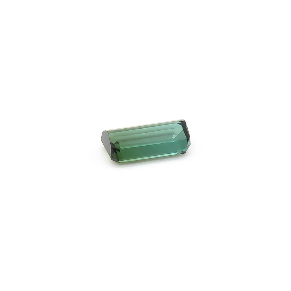 1.11 ct Octagon Faceted Bi-Colour Blue-Green To Forest Green Tourmaline