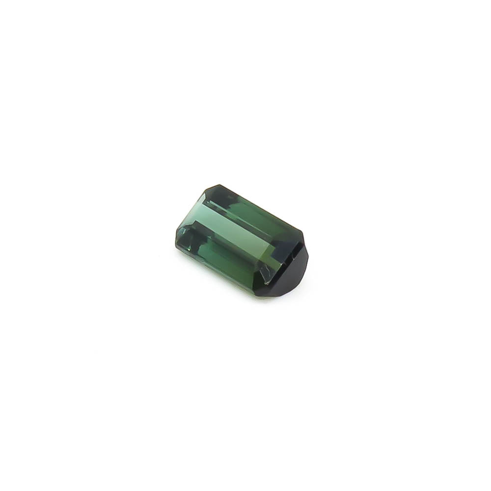 1.11 ct Octagon Faceted Bi-Colour Blue-Green To Forest Green Tourmaline