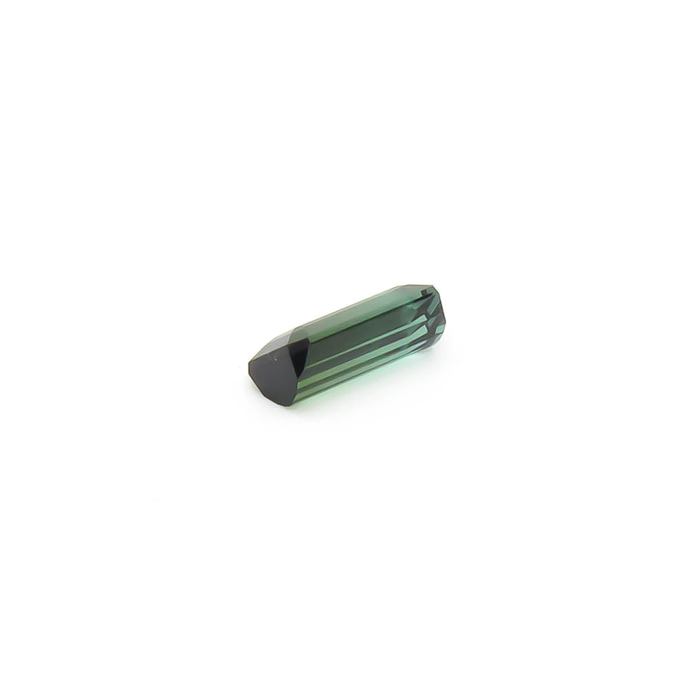 1.11 ct Octagon Faceted Bi-Colour Blue-Green To Forest Green Tourmaline