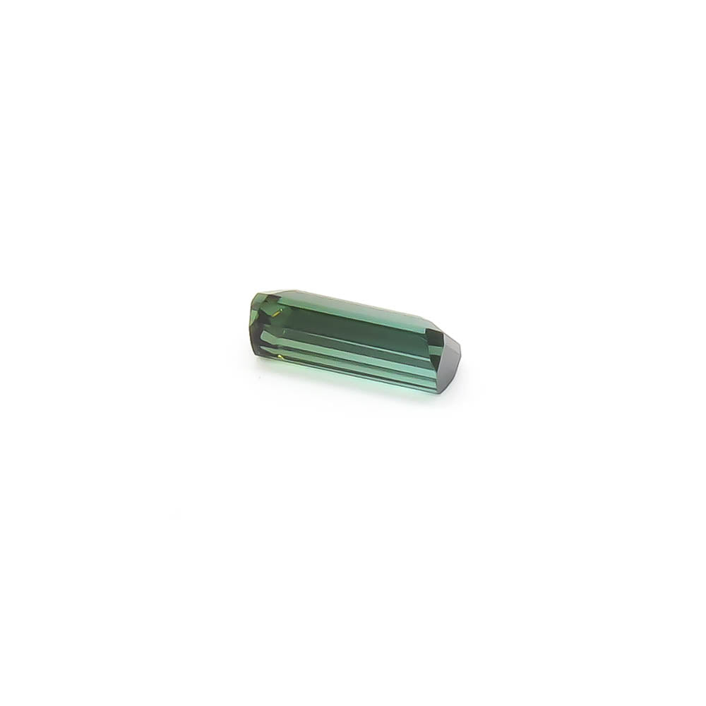 1.11 ct Octagon Faceted Bi-Colour Blue-Green To Forest Green Tourmaline