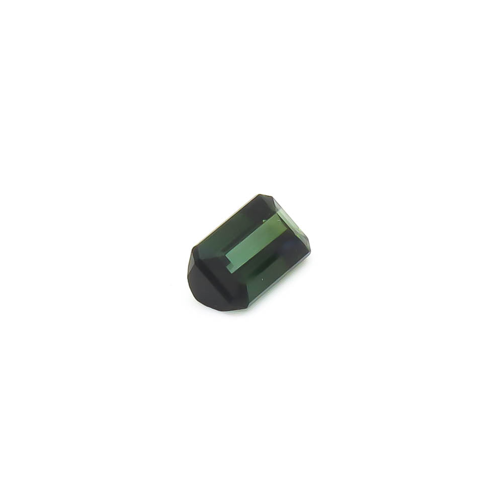 1.11 ct Octagon Faceted Bi-Colour Blue-Green To Forest Green Tourmaline