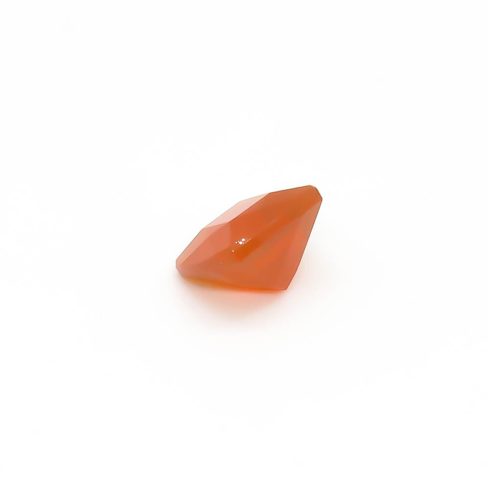 1.59 ct Cushion Cut Faceted Orange Mexican Fire Opal