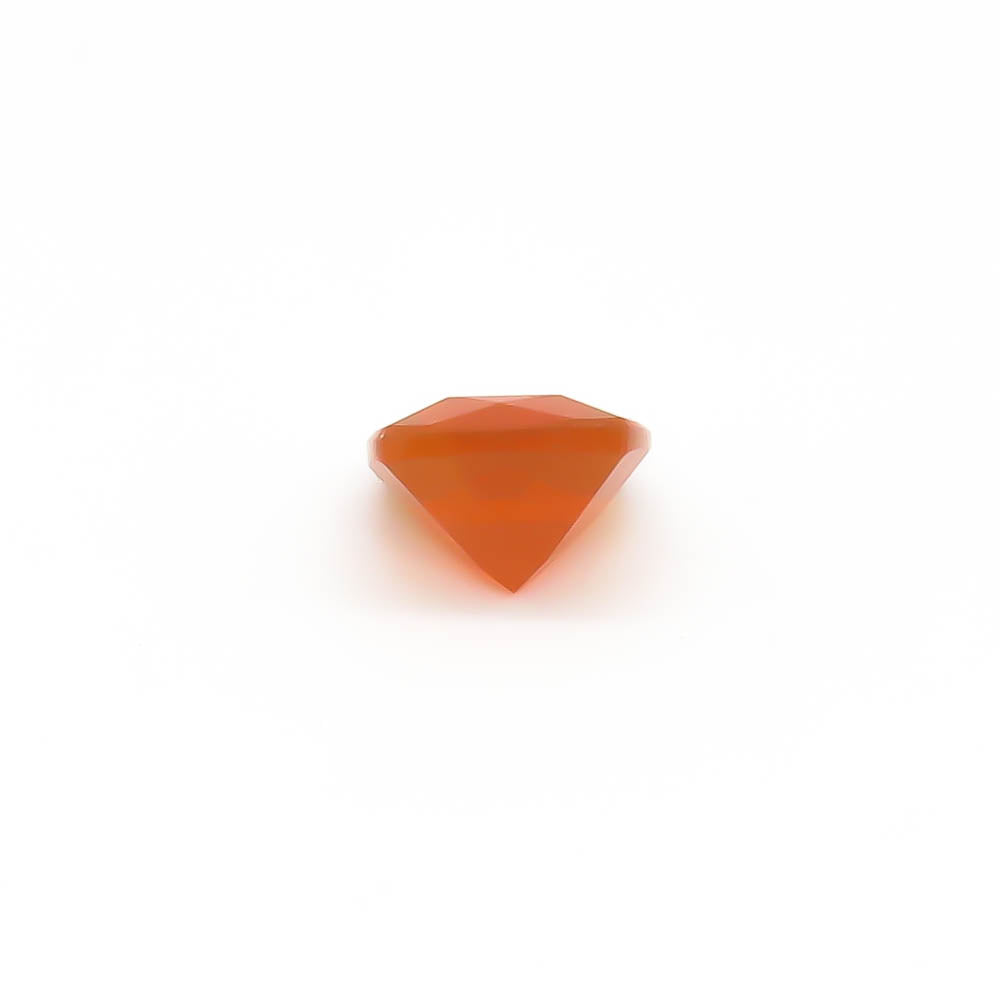 1.59 ct Cushion Cut Faceted Orange Mexican Fire Opal