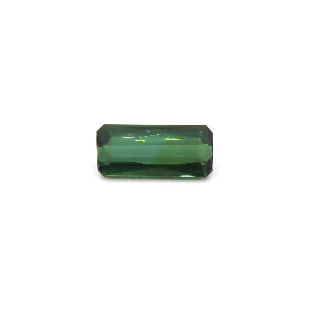 3.62 ct Octagon Faceted Bi-Colour Blue-Green To Forest Green Tourmaline