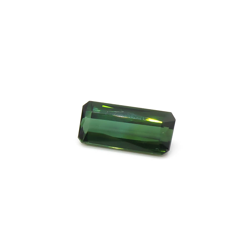 3.62 ct Octagon Faceted Bi-Colour Blue-Green To Forest Green Tourmaline