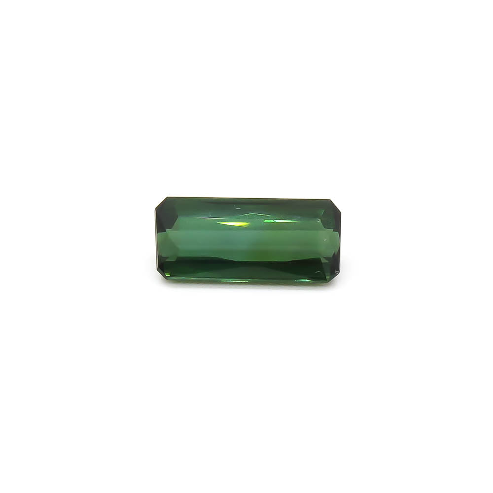 3.62 ct Octagon Faceted Bi-Colour Blue-Green To Forest Green Tourmaline