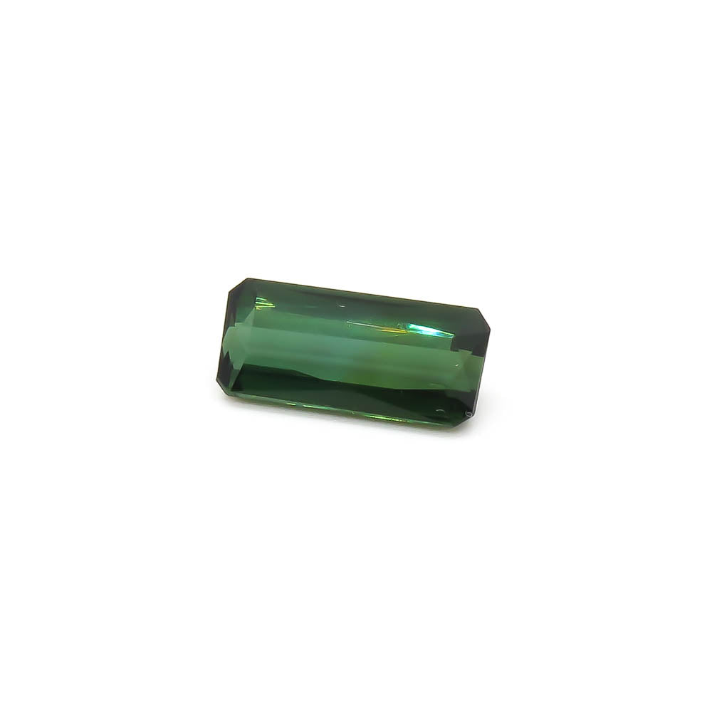 3.62 ct Octagon Faceted Bi-Colour Blue-Green To Forest Green Tourmaline