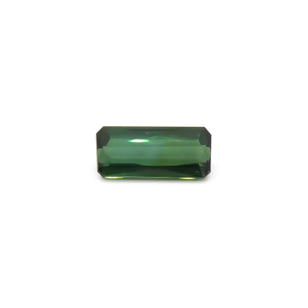 3.62 ct Octagon Faceted Bi-Colour Blue-Green To Forest Green Tourmaline