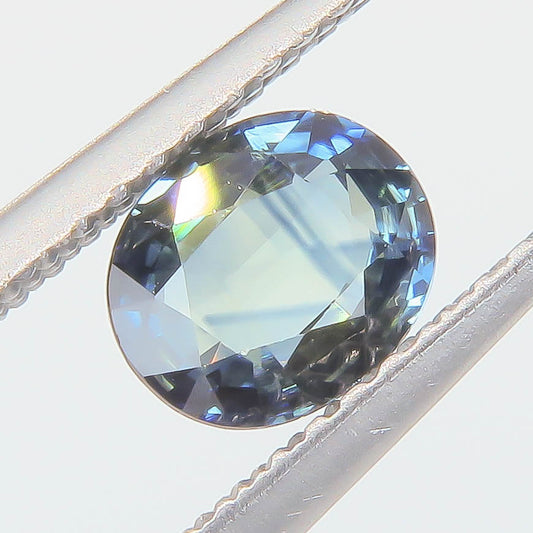 0.855 ct Natural Sapphire Oval Peacock — Antsiranana