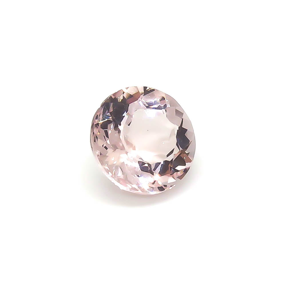 3.73 ct Round Faceted Pink Brazilian Morganite