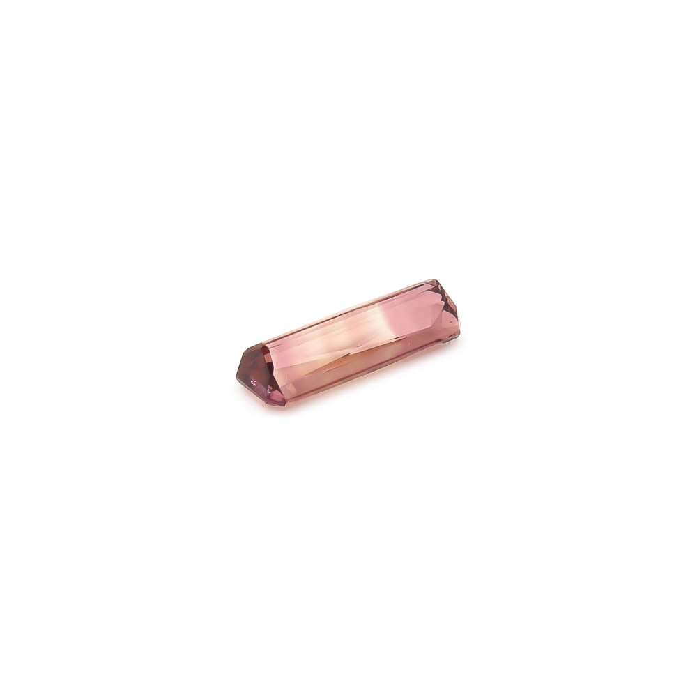 3.395 ct Tourmaline - Bi-Colour Dark to Light Pink Octagon