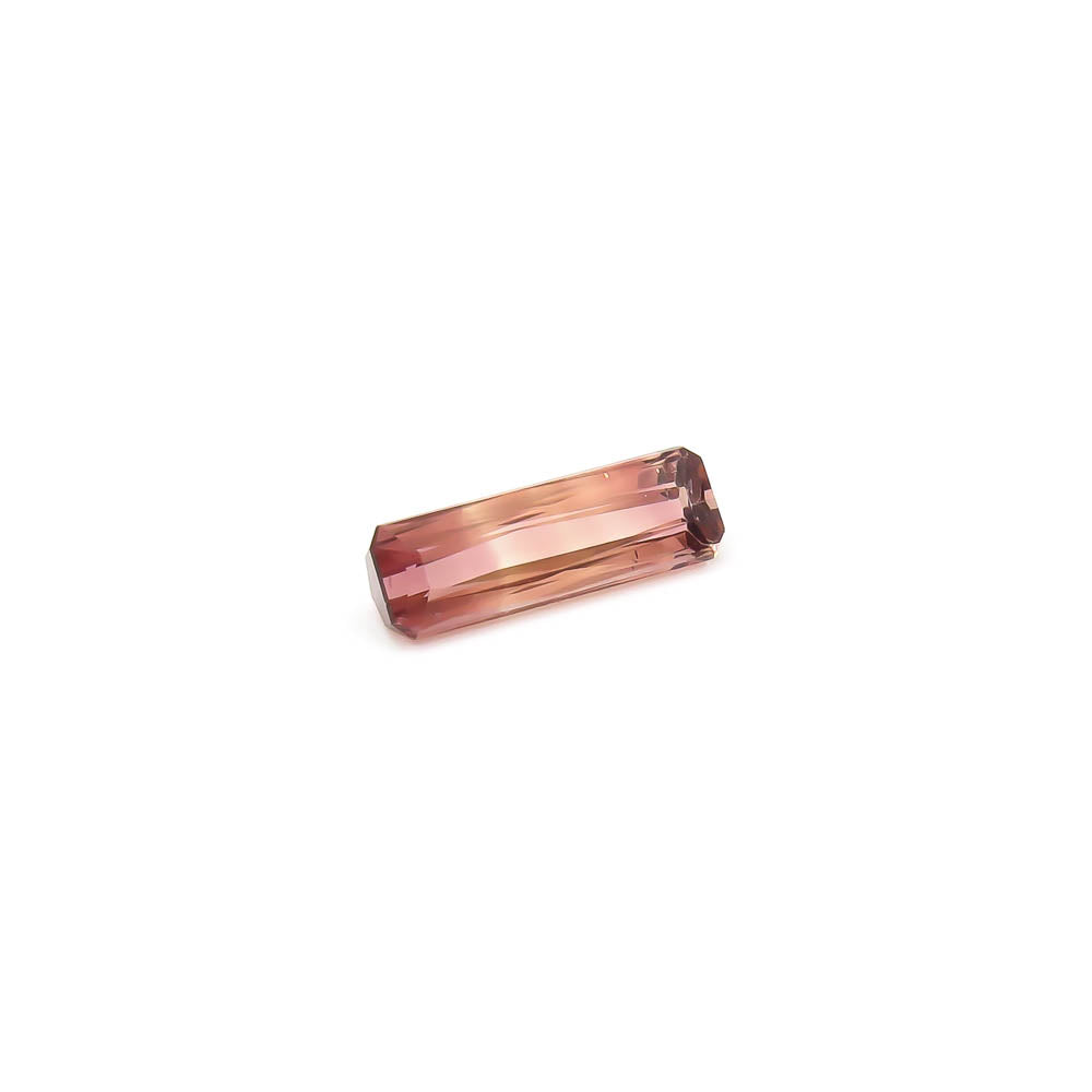 3.395 ct Tourmaline - Bi-Colour Dark to Light Pink Octagon