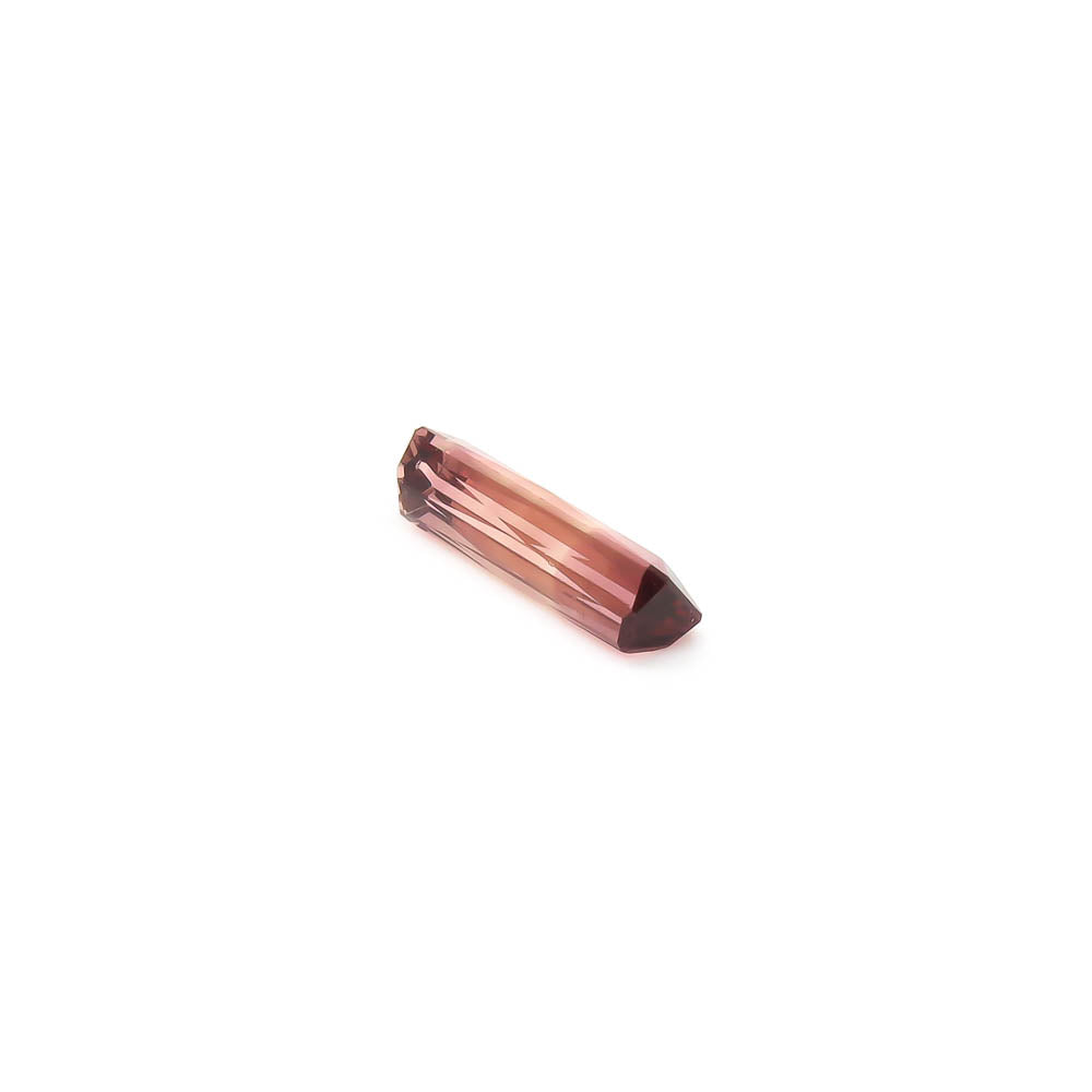 3.395 ct Tourmaline - Bi-Colour Dark to Light Pink Octagon