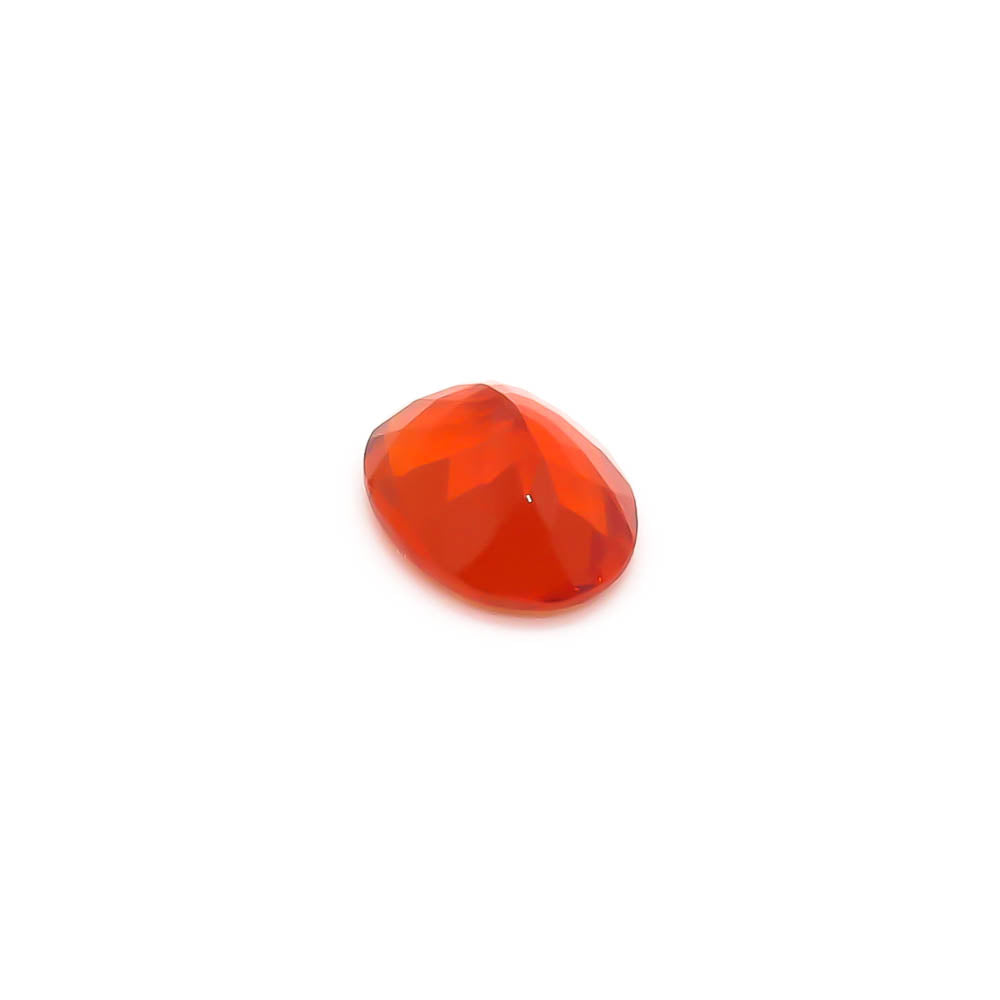 1.69 ct Oval Faceted Reddish-Orange Mexican Fire Opal