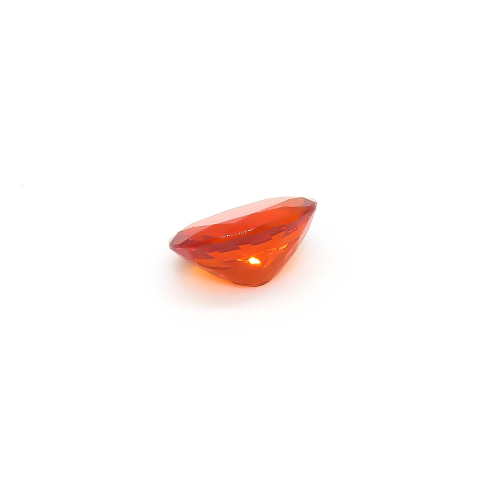 1.69 ct Oval Faceted Reddish-Orange Mexican Fire Opal