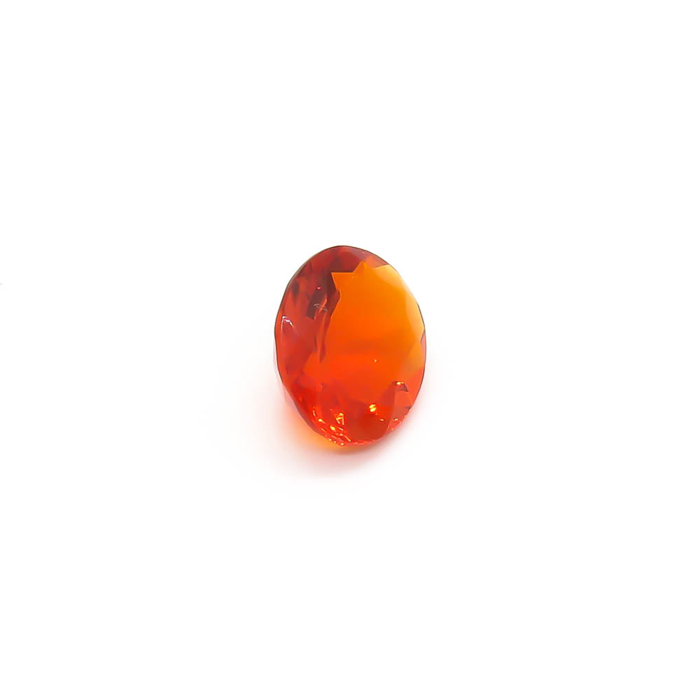 1.69 ct Oval Faceted Reddish-Orange Mexican Fire Opal