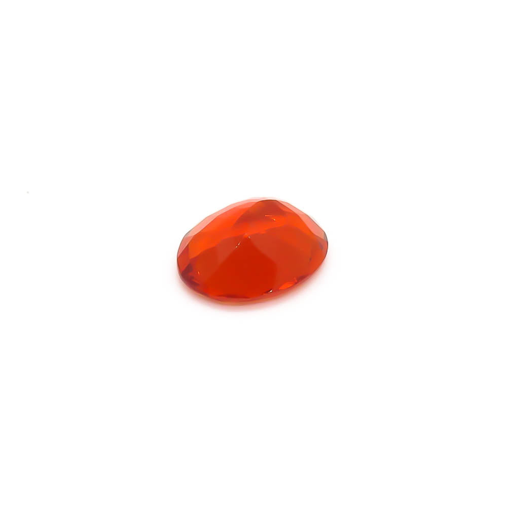 1.69 ct Oval Faceted Reddish-Orange Mexican Fire Opal