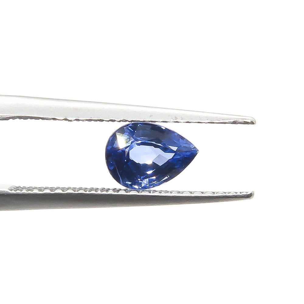 1.12 ct Pear Shaped Natural Ceylon Blue Sapphire