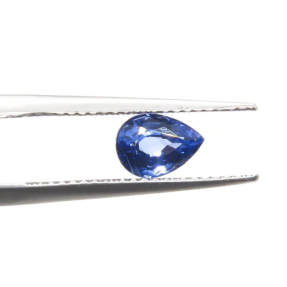 1.12 ct Pear Shaped Natural Ceylon Blue Sapphire