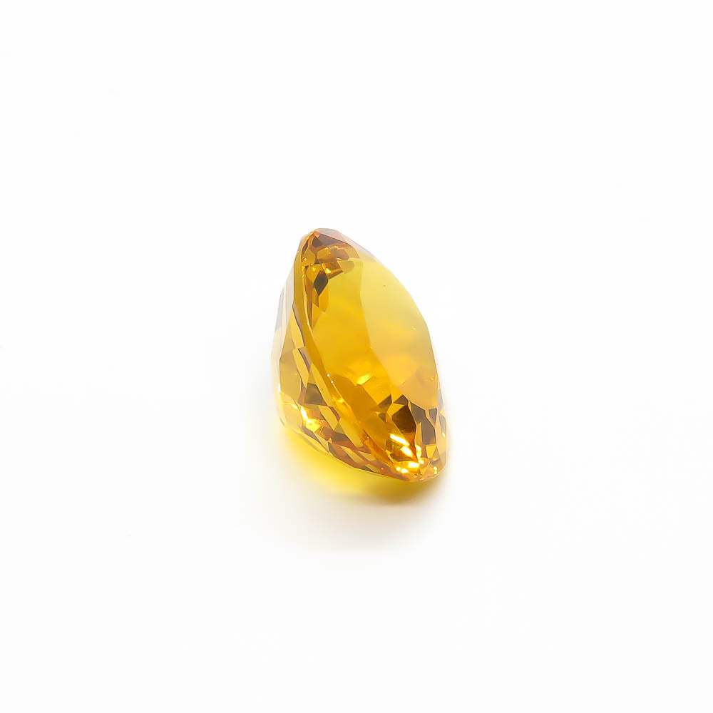 17.7 ct Oval Faceted Deep Yellow Citrine