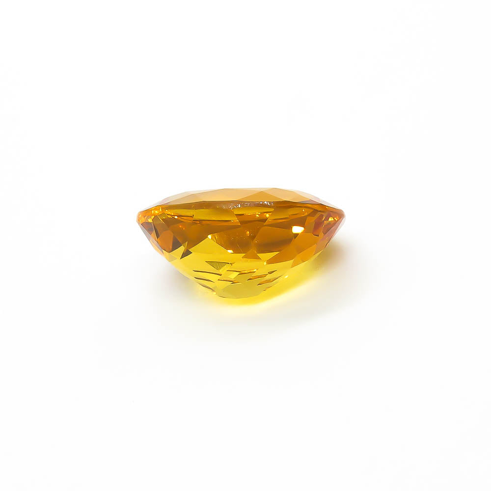 17.7 ct Oval Faceted Deep Yellow Citrine