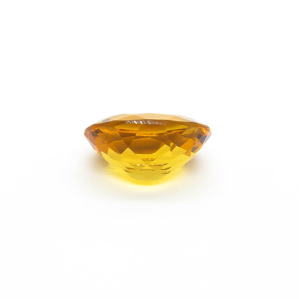 17.7 ct Oval Faceted Deep Yellow Citrine