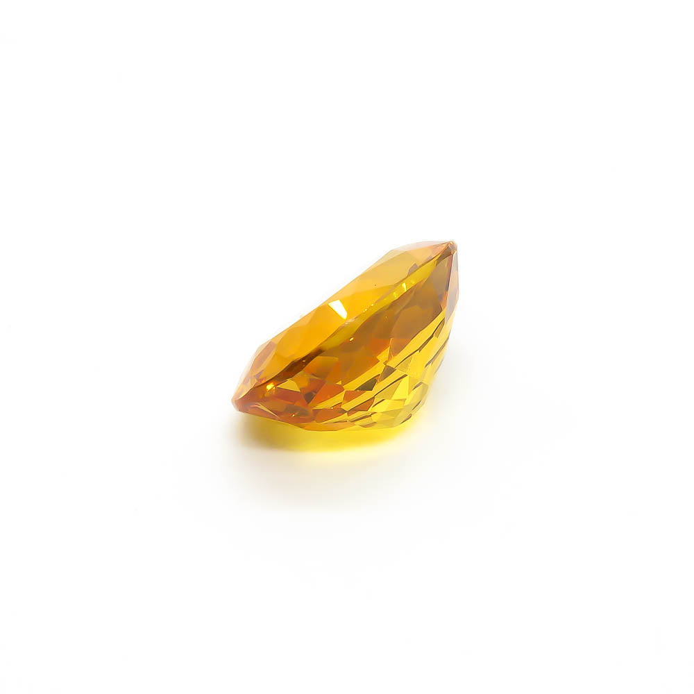 17.7 ct Oval Faceted Deep Yellow Citrine