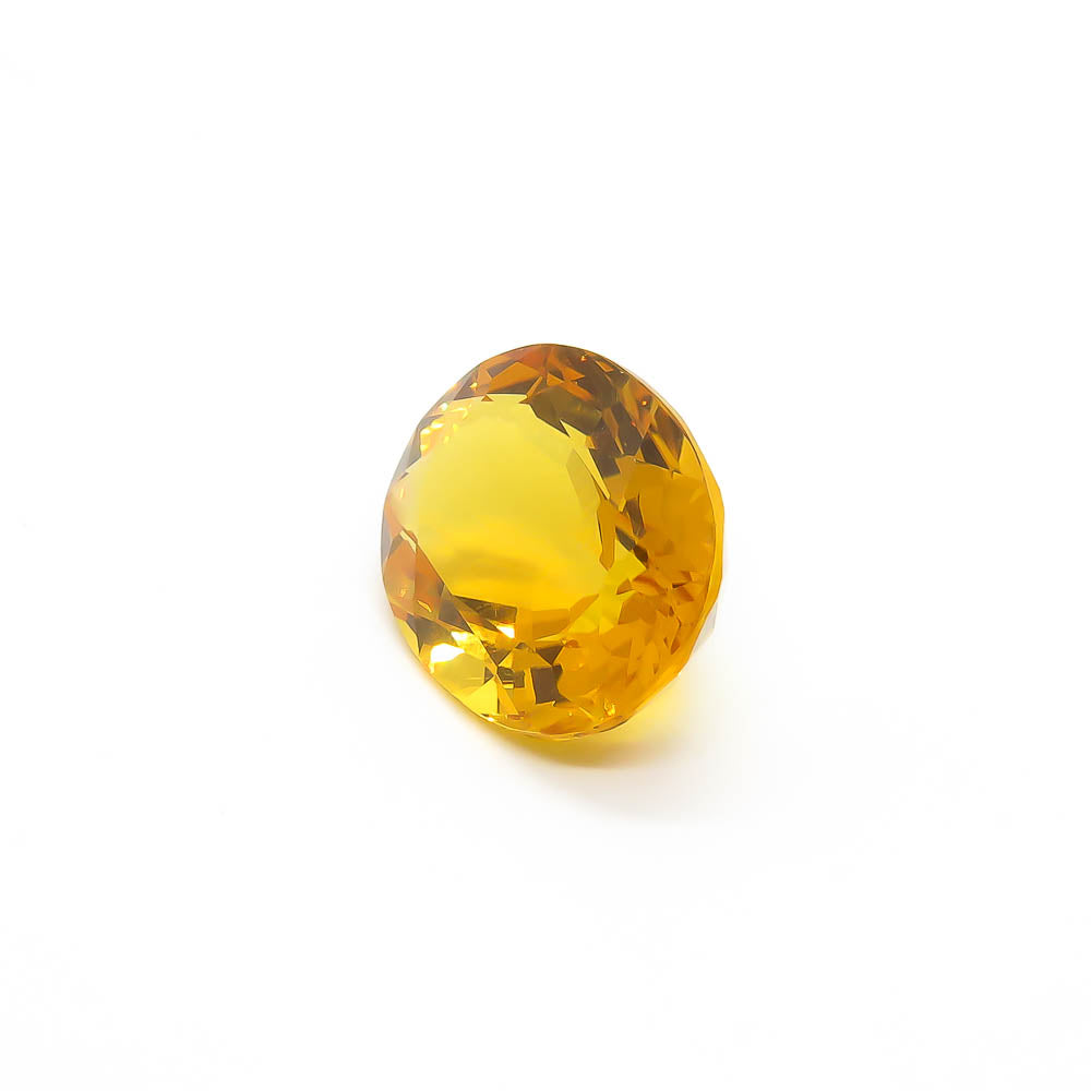 17.7 ct Oval Faceted Deep Yellow Citrine