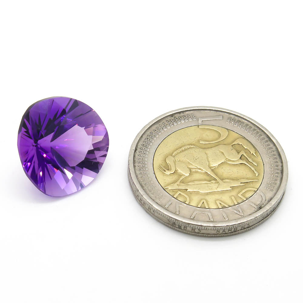 12.4 ct Amethyst - Purple Trilliant