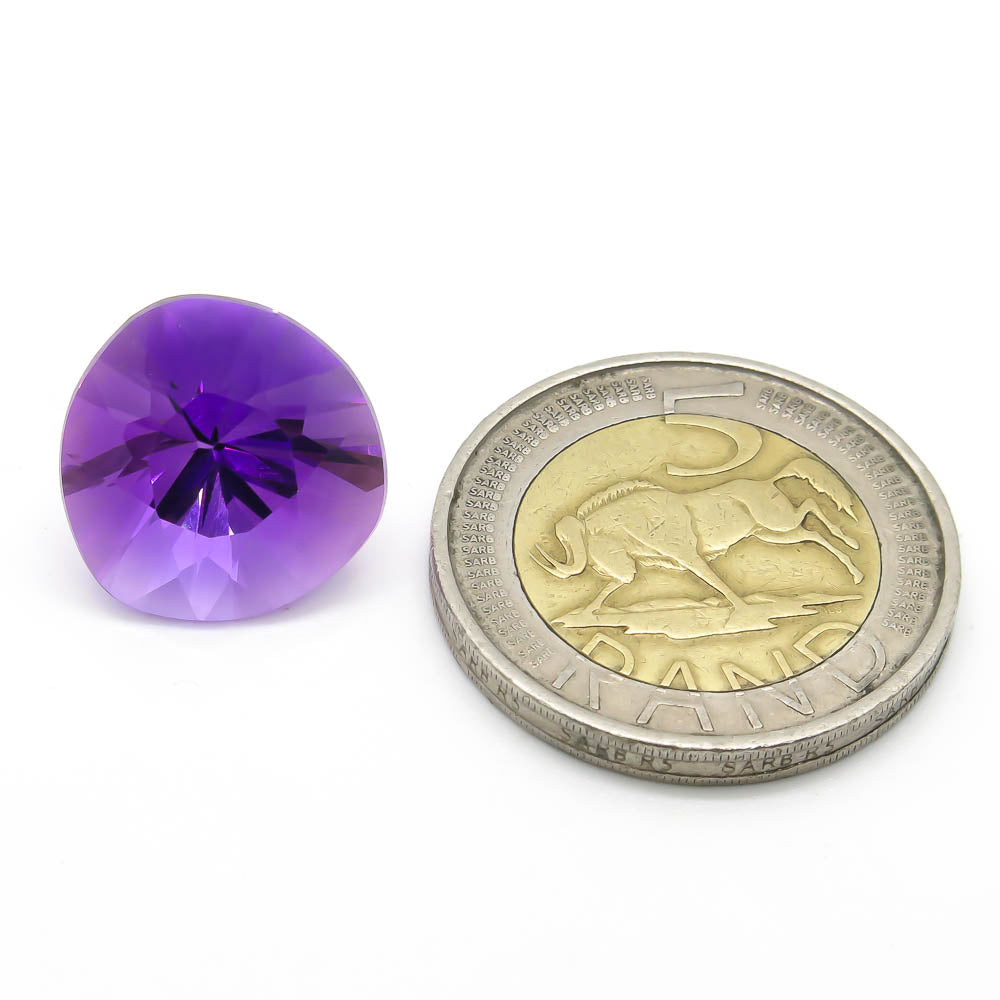 12.4 ct Amethyst - Purple Trilliant