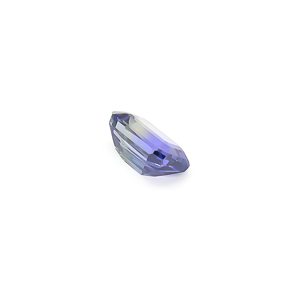 2.50 ct Octagon Faceted Greenish-Purple Peacock Tanzanite