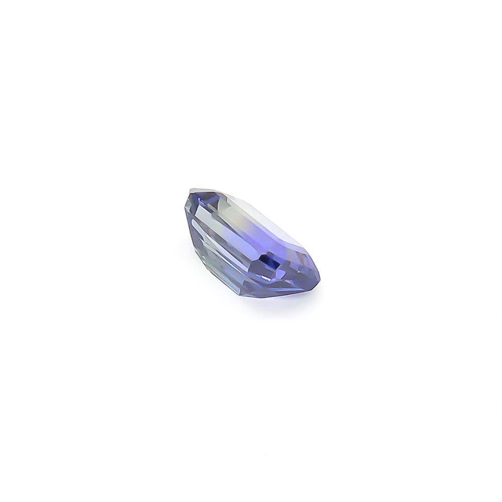 2.50 ct Octagon Faceted Greenish-Purple Peacock Tanzanite