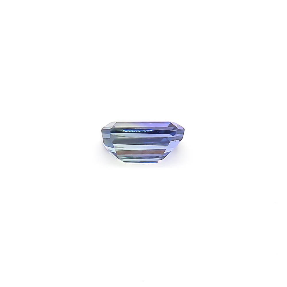 2.50 ct Octagon Faceted Greenish-Purple Peacock Tanzanite