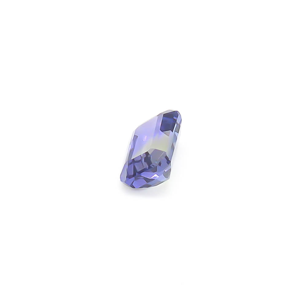 2.50 ct Octagon Faceted Greenish-Purple Peacock Tanzanite