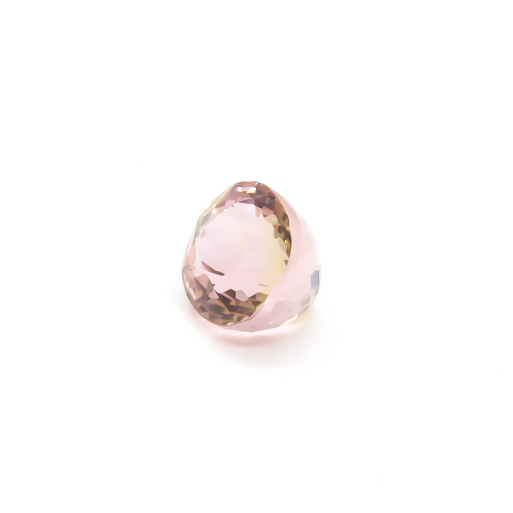 6.34 ct Oval Faceted Bi-Colour Pink & Yellow Tourmaline