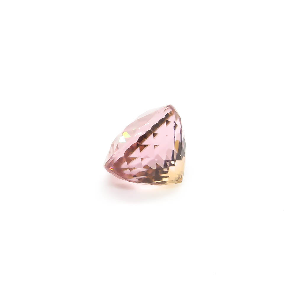 6.34 ct Oval Faceted Bi-Colour Pink & Yellow Tourmaline